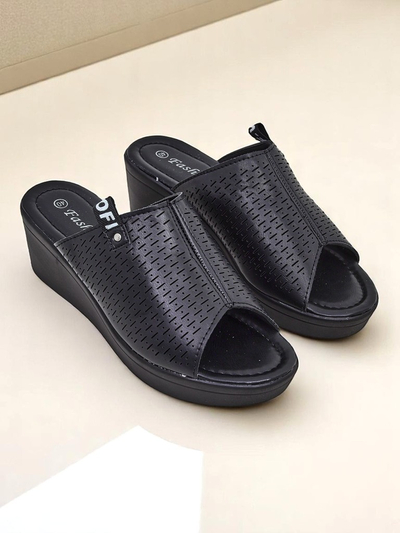 Royalfashion Sandales compensées pour femmes Luna Wedge