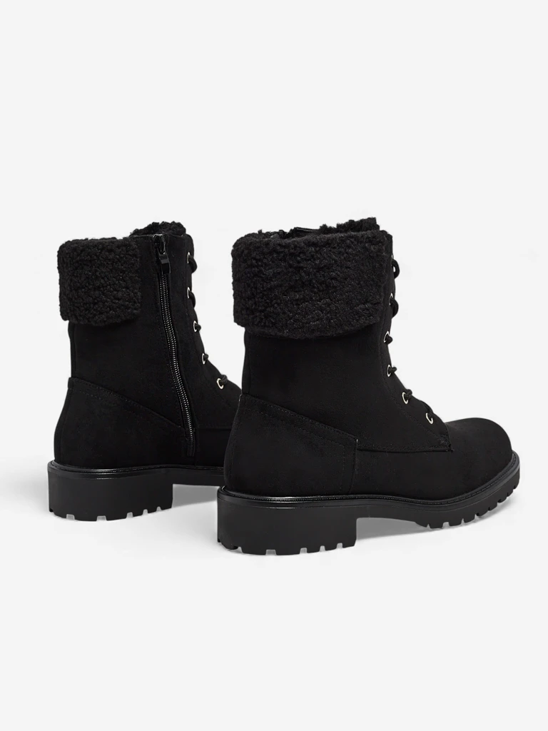 Bottines à lacets pour femmes en daim écologique Trevolla