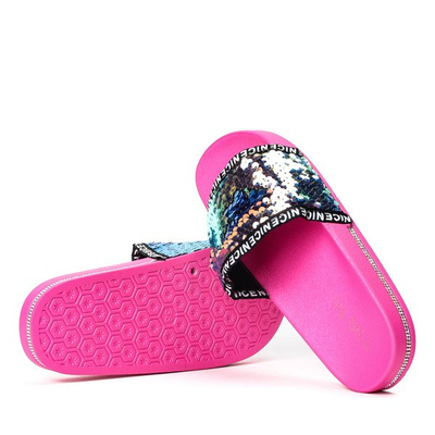 Sandales Summer Glow Fuchsia Sequins - Footwear