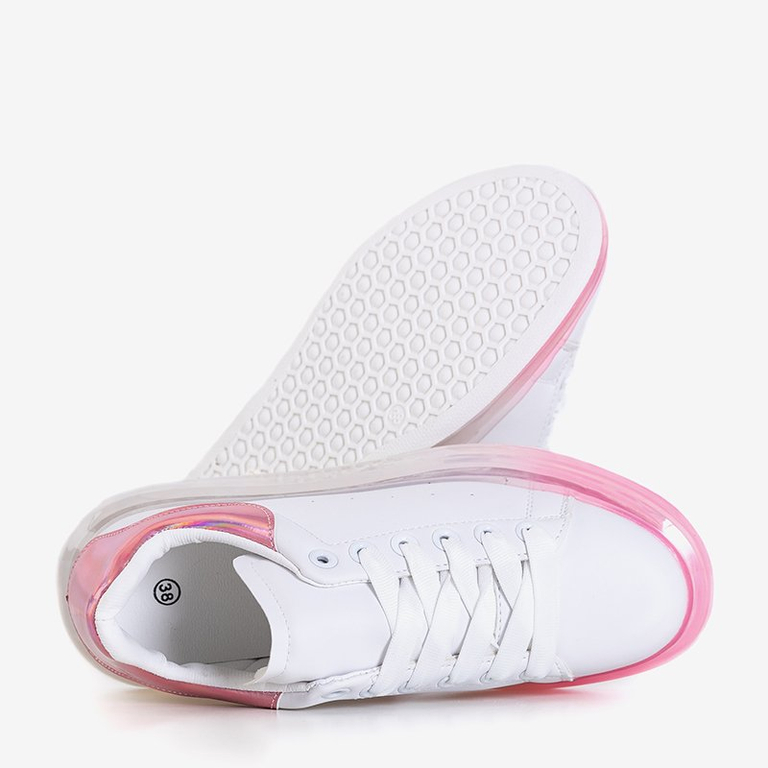Baskets de sport femme blanches et roses Palmer - Footwear