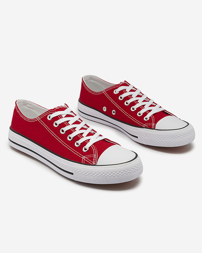 Rouge Baskets classiques à lacets pour femme Ogisa - Chaussures