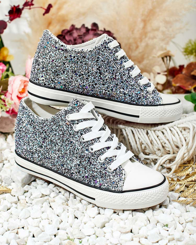 Royalfashion Baskets pour femme à talon recouvert Finia