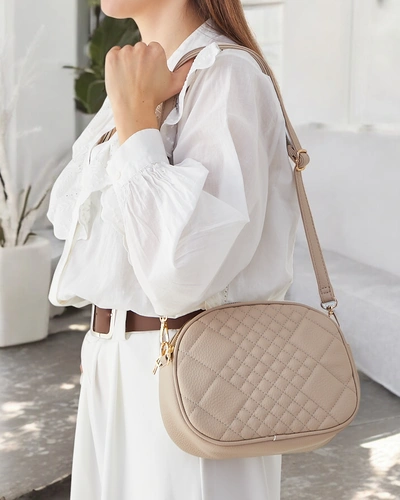 Royalfashion petit sac à main ovale pour femmes en éco-cuir