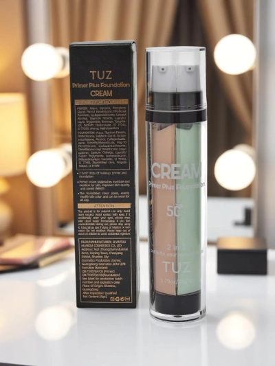 Crème 2 en 1 avec base de maquillage et fond de teint