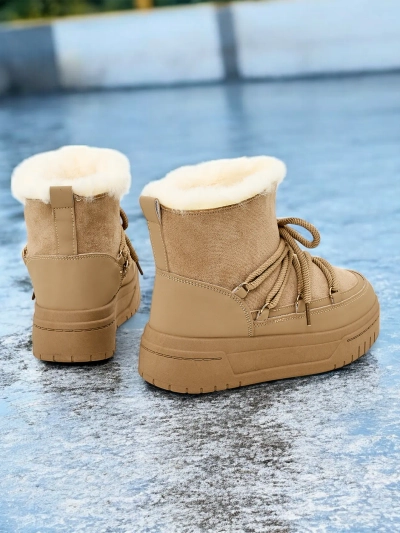 Bottes de neige à lacets pour femmes Royalfashion Moniuc