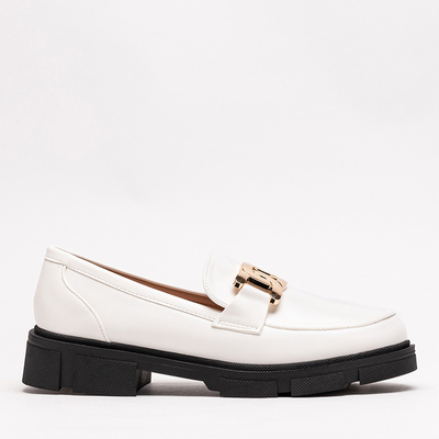 Chaussures blanches pour femme avec une chaîne Semla - Footwear