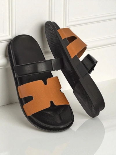 Royalfashion Sandales à enfiler pour femme en éco-cuir FlexiComfi