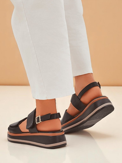 Sandales Royalfashion pour femmes avec une semelle Tulipe plus épaisse