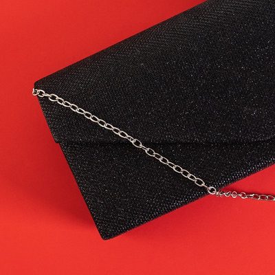 Sac de soirée noir brillant - Sacs à main