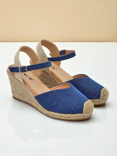 Royalfashion Sandales compensées pour femme Solara Espadrilles