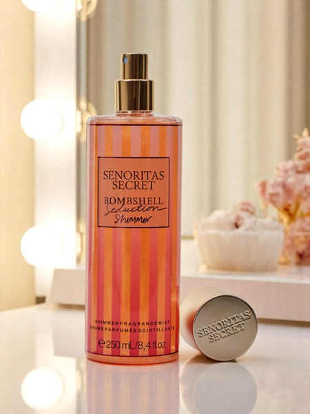 Senoritas Secret Body Mist Seduction Shimmer avec paillettes