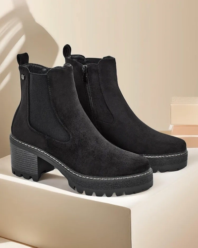 Bottines pour femmes en éco-suède Royalfashion sur une dernière Segori