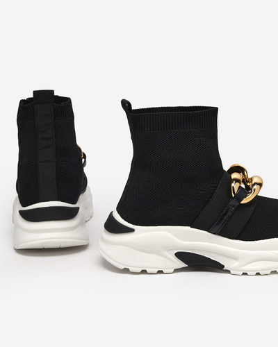 High Deveris Baskets noires pour femmes - Chaussures