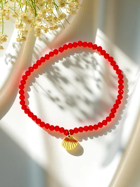 Royalfashion Bracelet pour femme avec pendentif coquillage