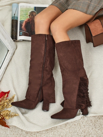 Bottes pour femmes en éco-daim avec tige Rimolea