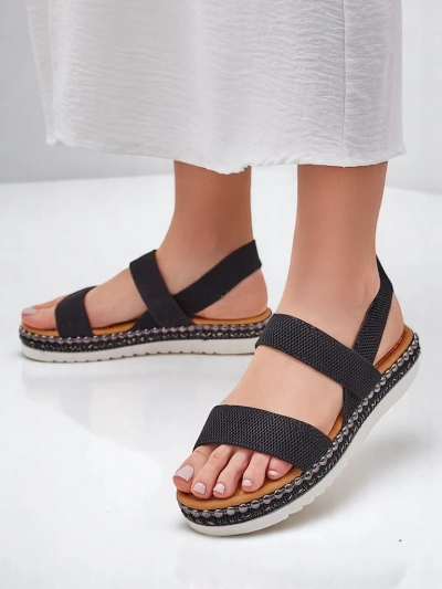 Sandales Royalfashion pour femmes avec une semelle décorative Zindas