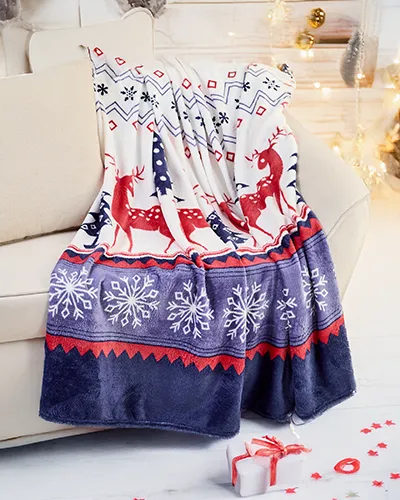 Couverture de Noël Royalfashion 160x200