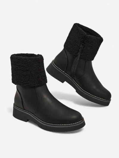 Bottines pour Femmes Luna Noires en Cuir Élégantes pour l'Hiver