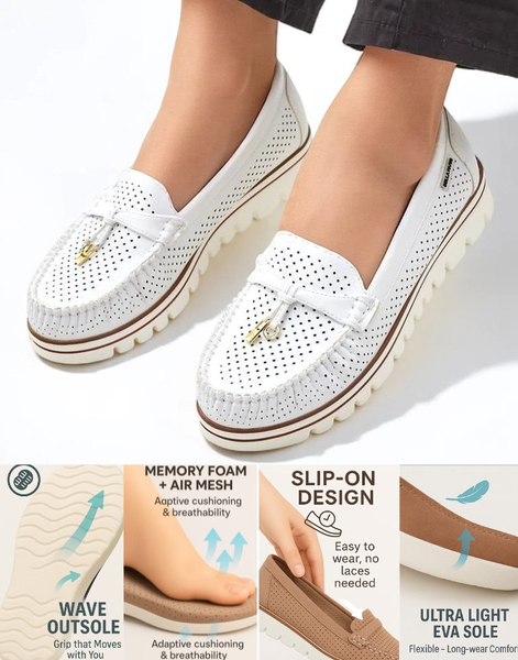 Royalfashion Mocassins perforés pour femmes Elissas