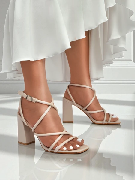 Sandales à talon bloc pour femme Royalfashion Elysia