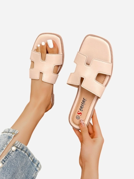 Royalfashion Chaussons à semelle plate pour femmes Eval