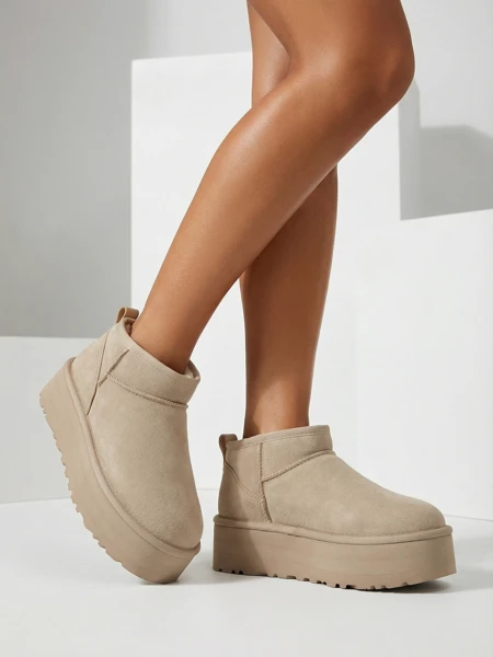 Royalfashion Bottes courtes pour femmes a'la bottes de neige Ozozi