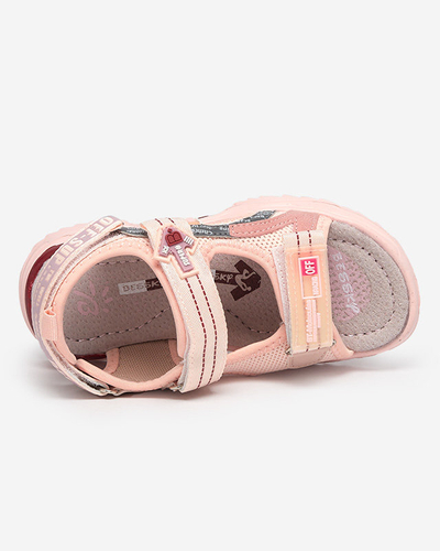 Sandales roses pour enfants avec velcro Ceteris - Footwear