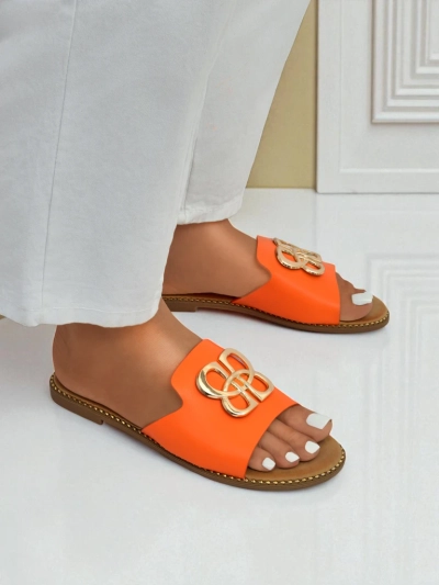 Royalfashion Mules femme à semelle plate Heraklia