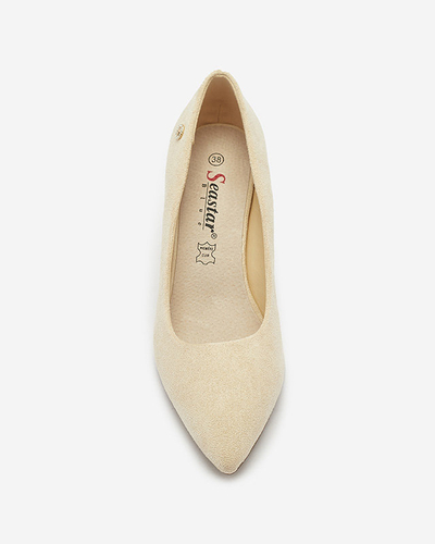 OUTLET Escarpins beige pour femme sur tige Nanly- Footwear