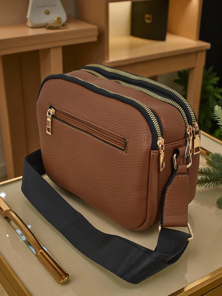 Petit sac à main matelassé Corinne en cuir écologique pour femmes