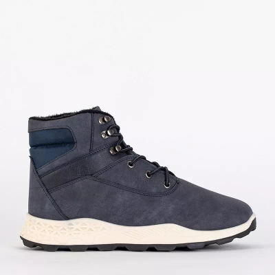 OUTLET Bottines chaudes homme bleu marine Nuok - Chaussures