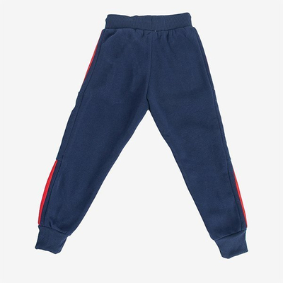 Pantalon de survêtement garçon bleu marine - Pantalon