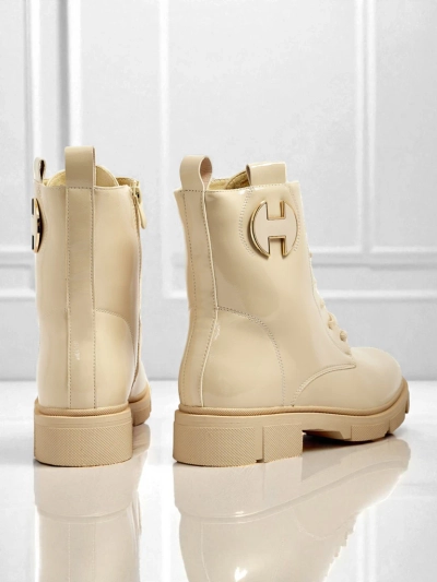 Bottines vernies à lacets pour femmes Kalen