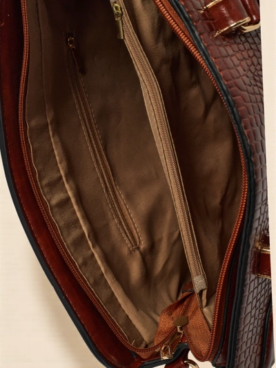 Sac à main shopper en cuir écologique gaufré Iron Lace