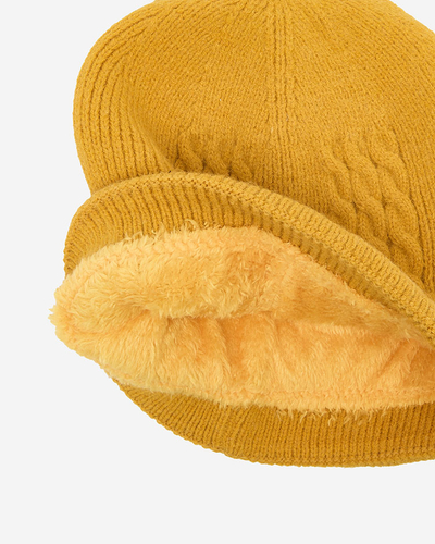 Royalfashion Casquette isolée pour femme Mustard