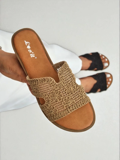 Rpyalfashion Sandales pour femmes avec une bride décorative Braida