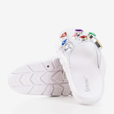 Sandales blanches avec galets Tamarice - Footwear