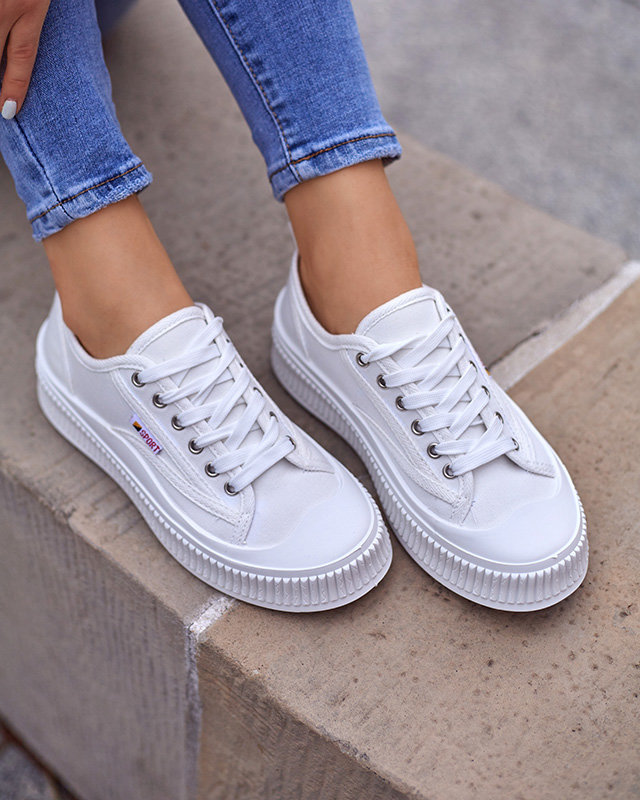 OUTLET Baskets blanches pour femmes Scola-Shoes