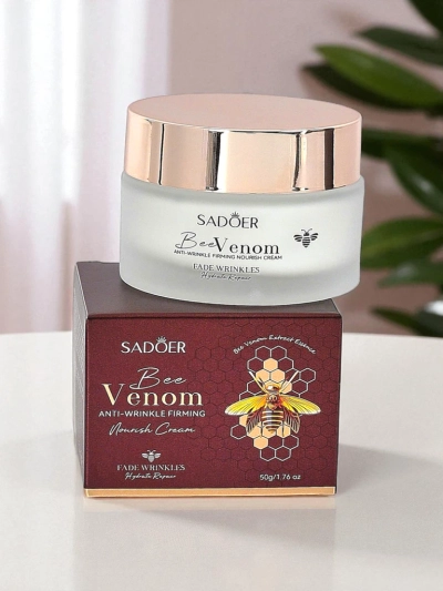 Sadoer Venusta BeeVenom Crème Hydratante Anti-rides 50g pour Tous Types de Peau