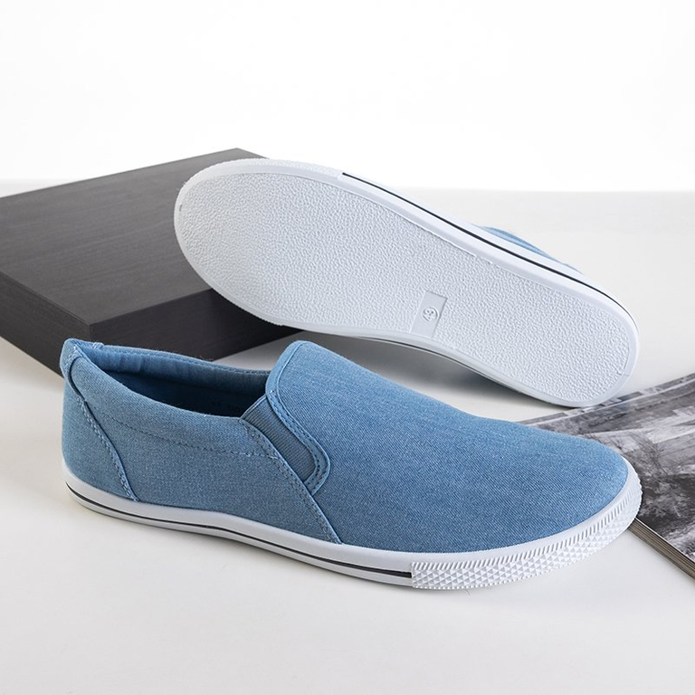 Baskets à enfiler bleues pour hommes Orian en denim - Footwear