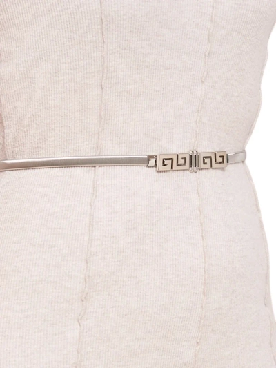 Ceinture métallique argentée pour femmes Herakles Greca glamour élégante 64-100 cm