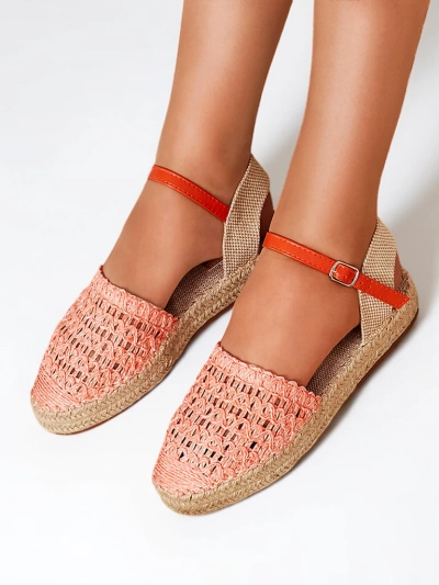 Espadrilles femme orange avec ajouré Triumf - Footwear