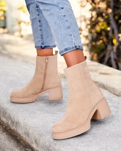 Royalfashion Bottes à talon aiguille Tratta pour femme