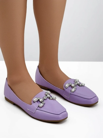 Mocassins Royalfashion pour femmes avec des strass Lecilla