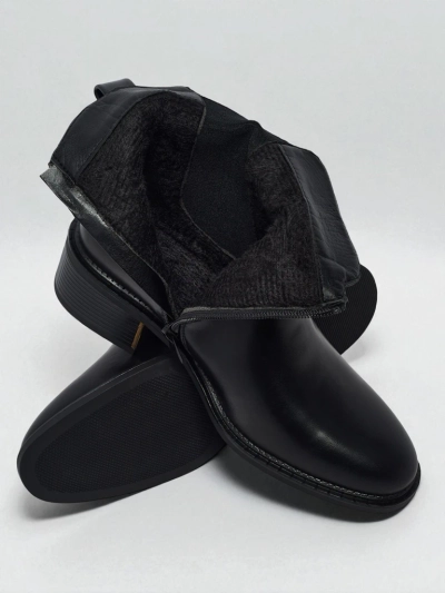 Bottines Noires Aurelia avec Élégant Accent Doré