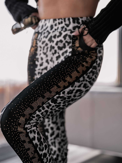 Royalfashion Leggings pour femmes avec imprimé