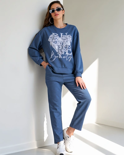 Ensemble en viscose Royalfashion pour femmes avec impression