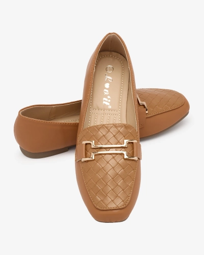 Royalfashion Mocassins femme Camel Bulerol