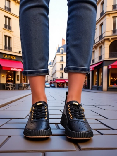 Royalfashion Baskets perforées sportives pour femmes Jovenes