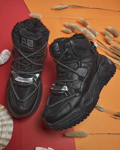 Baskets noires avec isolation Pommie - Chaussures